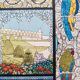 Art Nouveau illustration of a stained glass window by René Binet, 1902