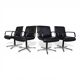 Set of 4 Wilkhahn Delta swivel chairs by Delta Design, 1970