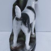 fox terrier porcelaine polychrome numéroté début xxème