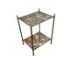 Vintage frosted glass shelf/side table/bedside table