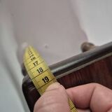 Mini footstool with vintage twisted legs.