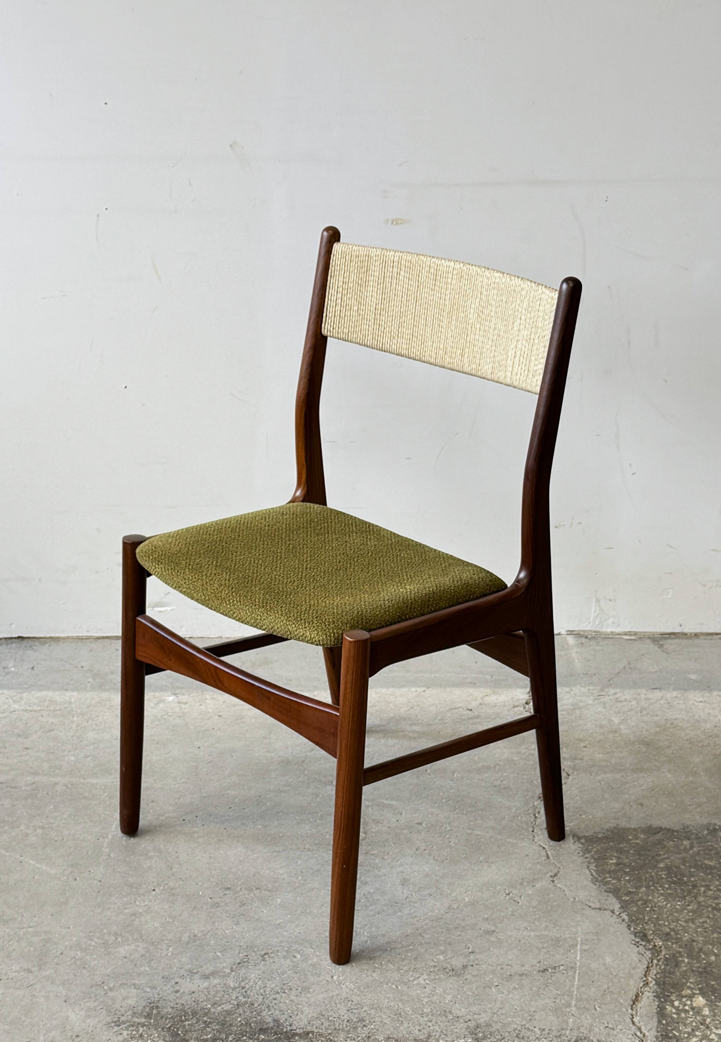 Set of teak Chairs, Denmark 1960s, Mid-C, Vintage
