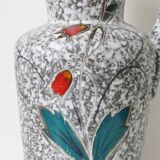 Important vase jar giant pitcher 1960 1970 signed vintage West Germany 60's 70's flowers decoration
