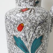Important vase jar giant pitcher 1960 1970 signed vintage West Germany 60's 70's flowers decoration