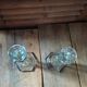 Cast crystal candle holder