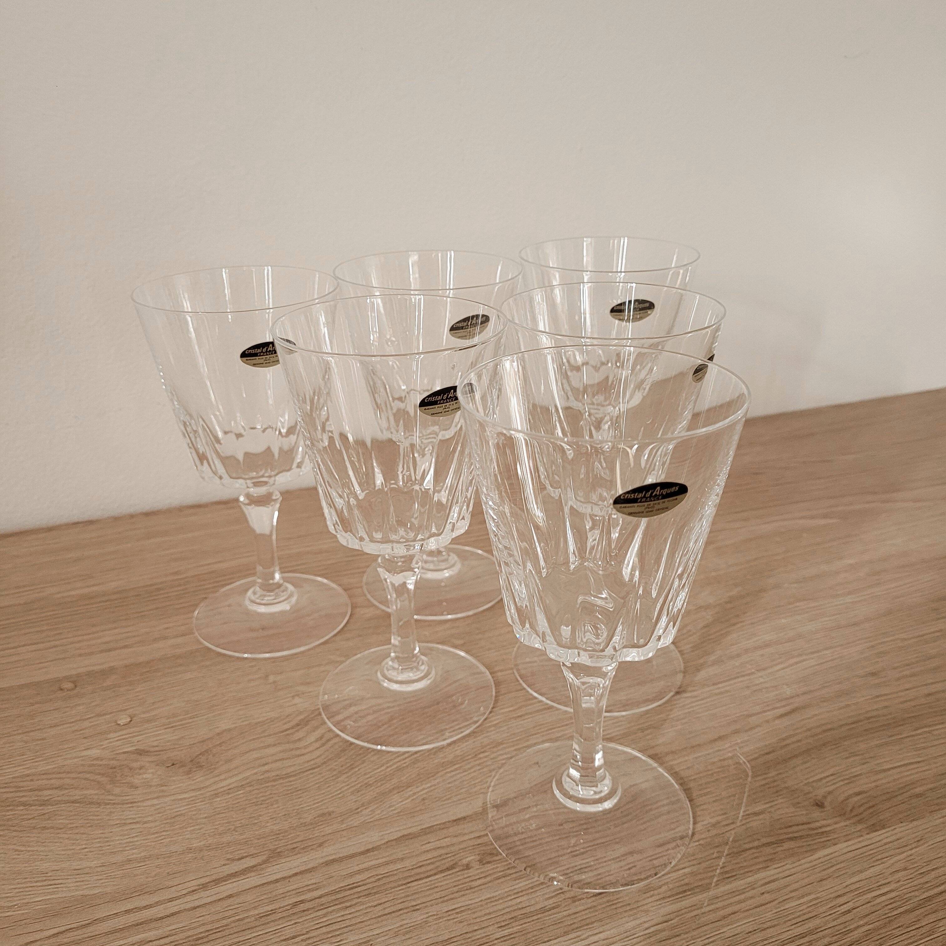 Set of 6 Cristal d'Arques wine glasses - Versailles
