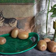 Free-form presentation dish Green Slurry 50s