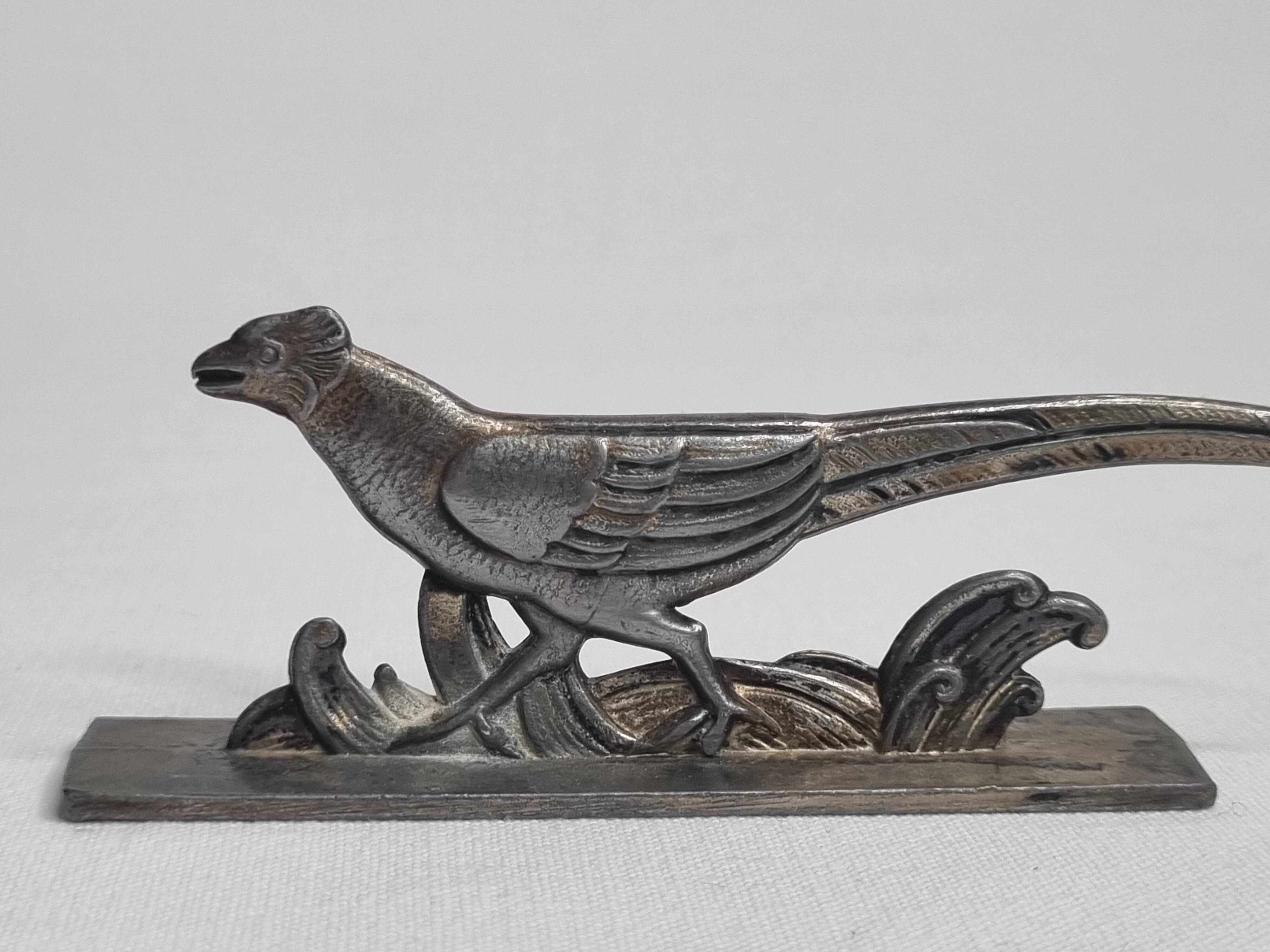 Set of five Art Deco Wild Animal Knife Holders, after Joseph Buisson