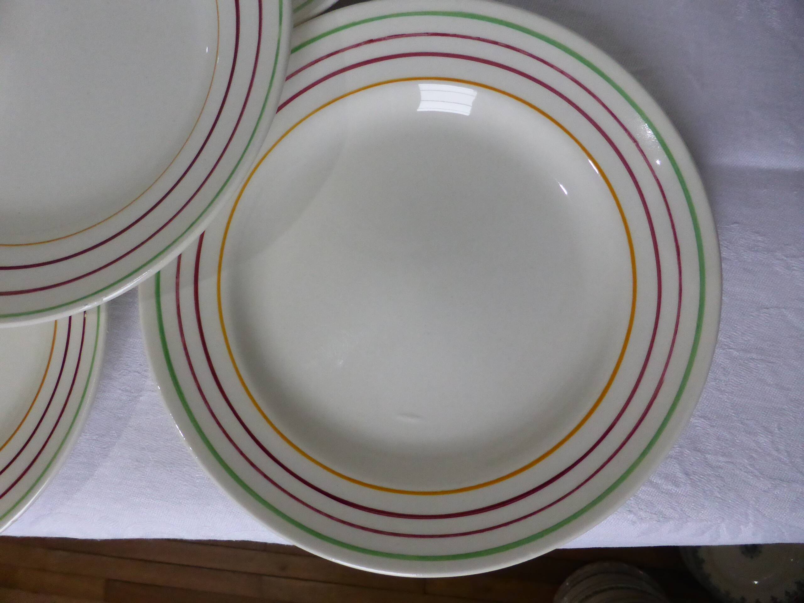 5 flat plates from Gien Jeannino