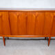 Danish teak highboard by Axel Christensen for ACO Møbler, 1960s