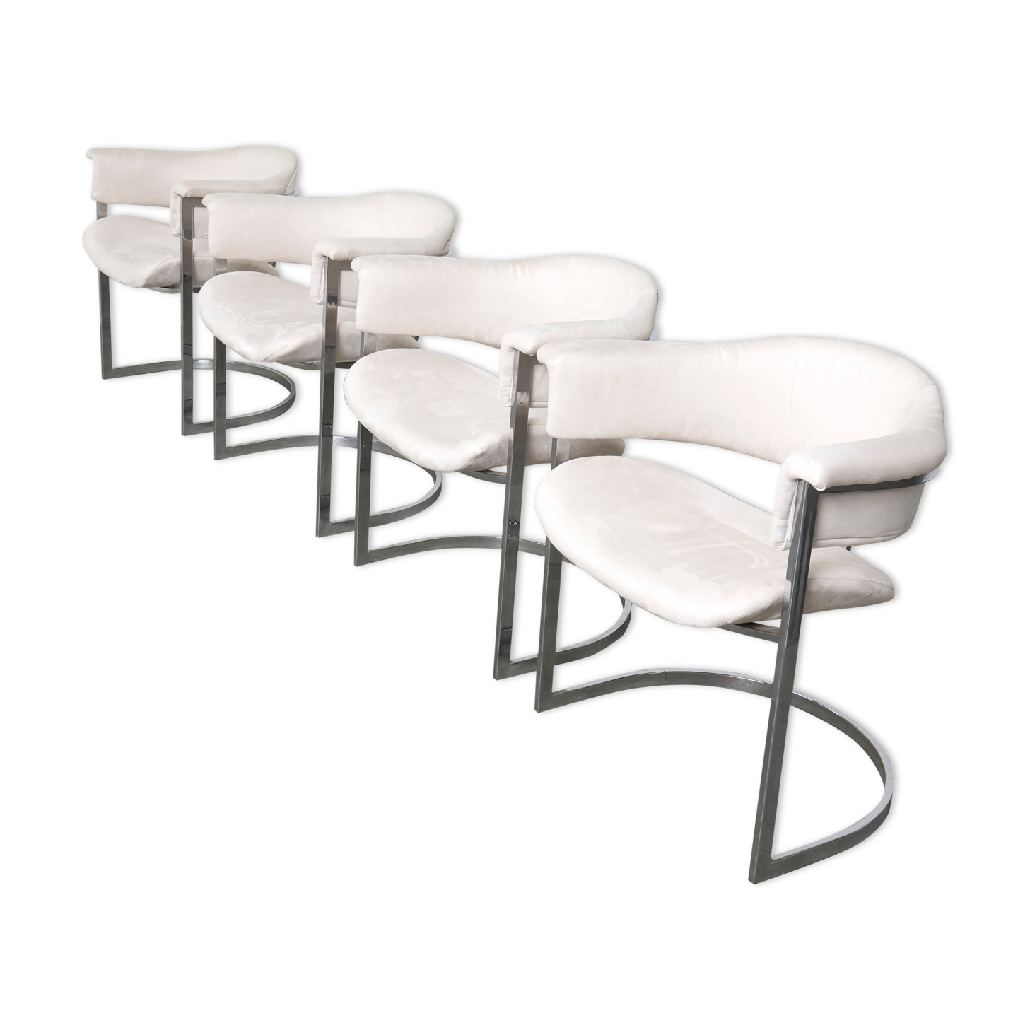 Set of 4 dining chairs by Vittorio Introini, Italy 1970s