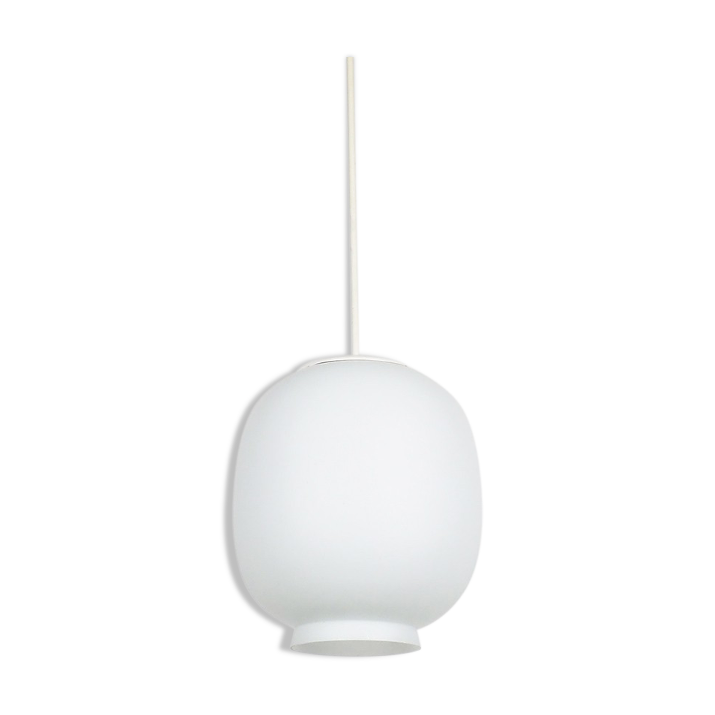 Vintage hanging lamp milk glass, 1950's