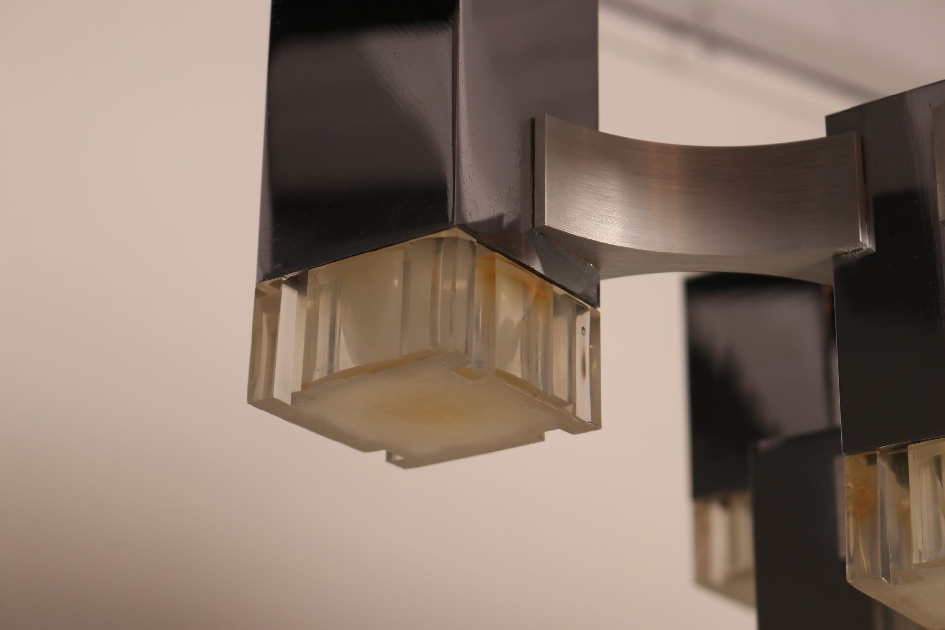 Ceiling light model 'Cubic' with 13 light units by Sciolari - Italy - 1970's