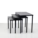Minimalist set of slate side tables by Artimeta by Floris Fiedeldij