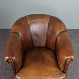 Club armchair in sheepskin