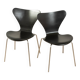 Arne Jacobsen 3107 dining chairs, Fritz Hansen