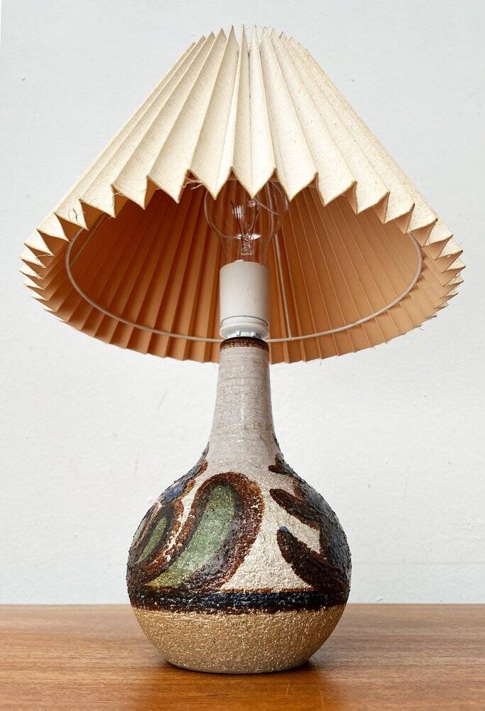 Mid-Century Danish Studio Pottery Model 3068 Table Lamp from Søholm, 1960s
