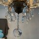 Old Venetian chandelier in crystal and bronze