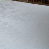Old tablecloth in damask