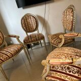 2 Pairs of Louis XVI period armchairs