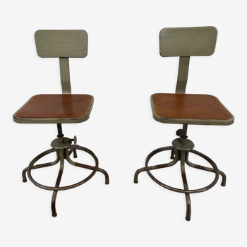 Chaises d'atelier Flambo, lot de 2