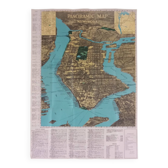 Carte panoramique de New York City