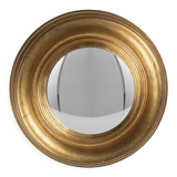 Miroir convexe de 24 cm doré