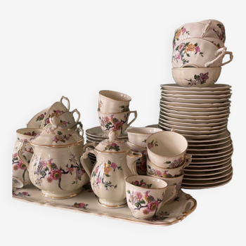 Tea and coffee set, Bernardaud, Bengali, Limoges