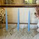 "Ice Cube" candle holders in solid glass attributed to Peill & Putzler - All