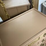 Petite commode ART DÉCO esprit coiffeuse terracotta