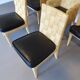 Chaises Donghia Block Island des années 1990 avec sièges en cuir d'origine. 5 x accoudoirs, 2 x sans par John Hutton.