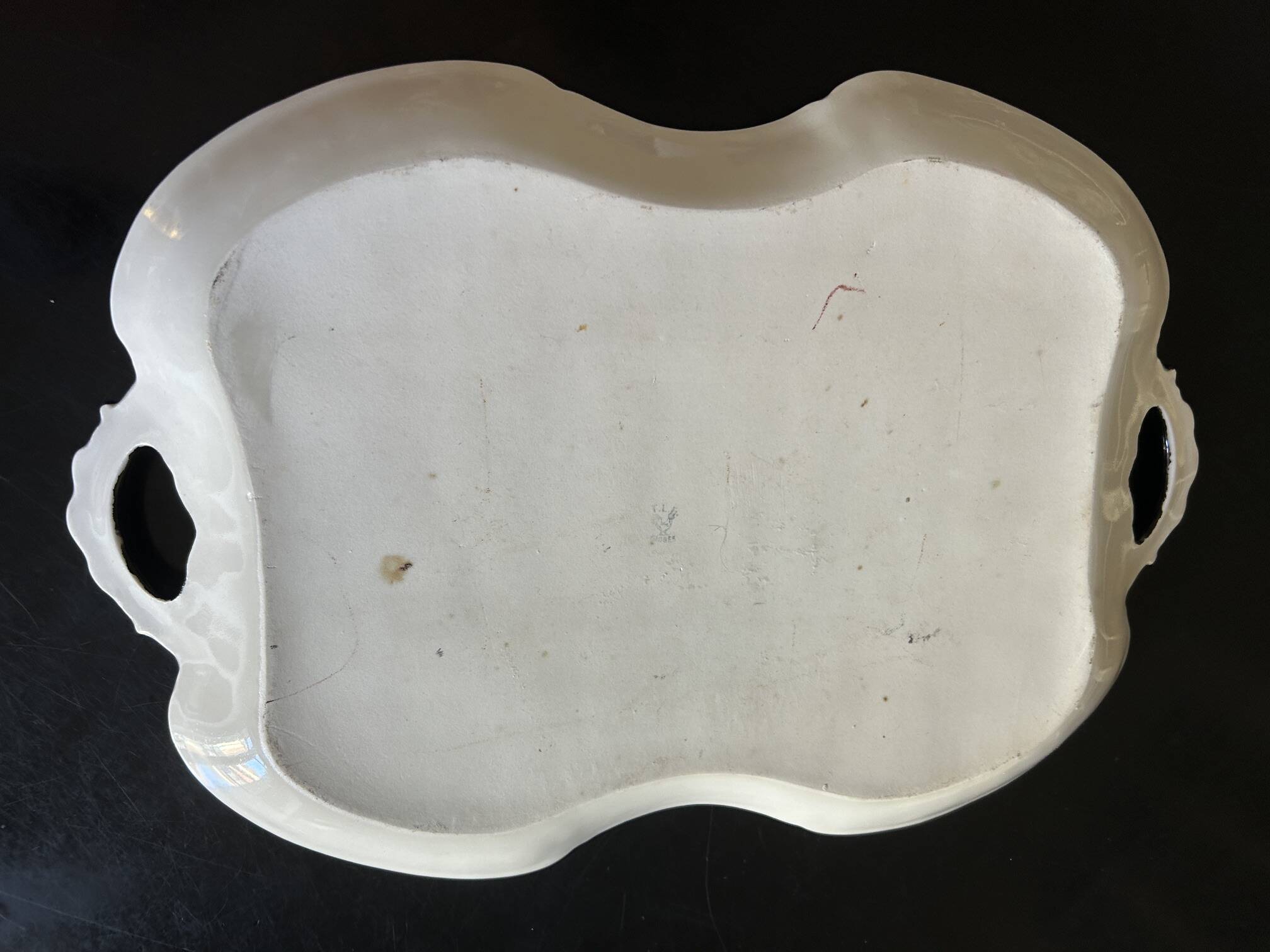 Art Deco porcelain dish Touze Lemaître Blancher