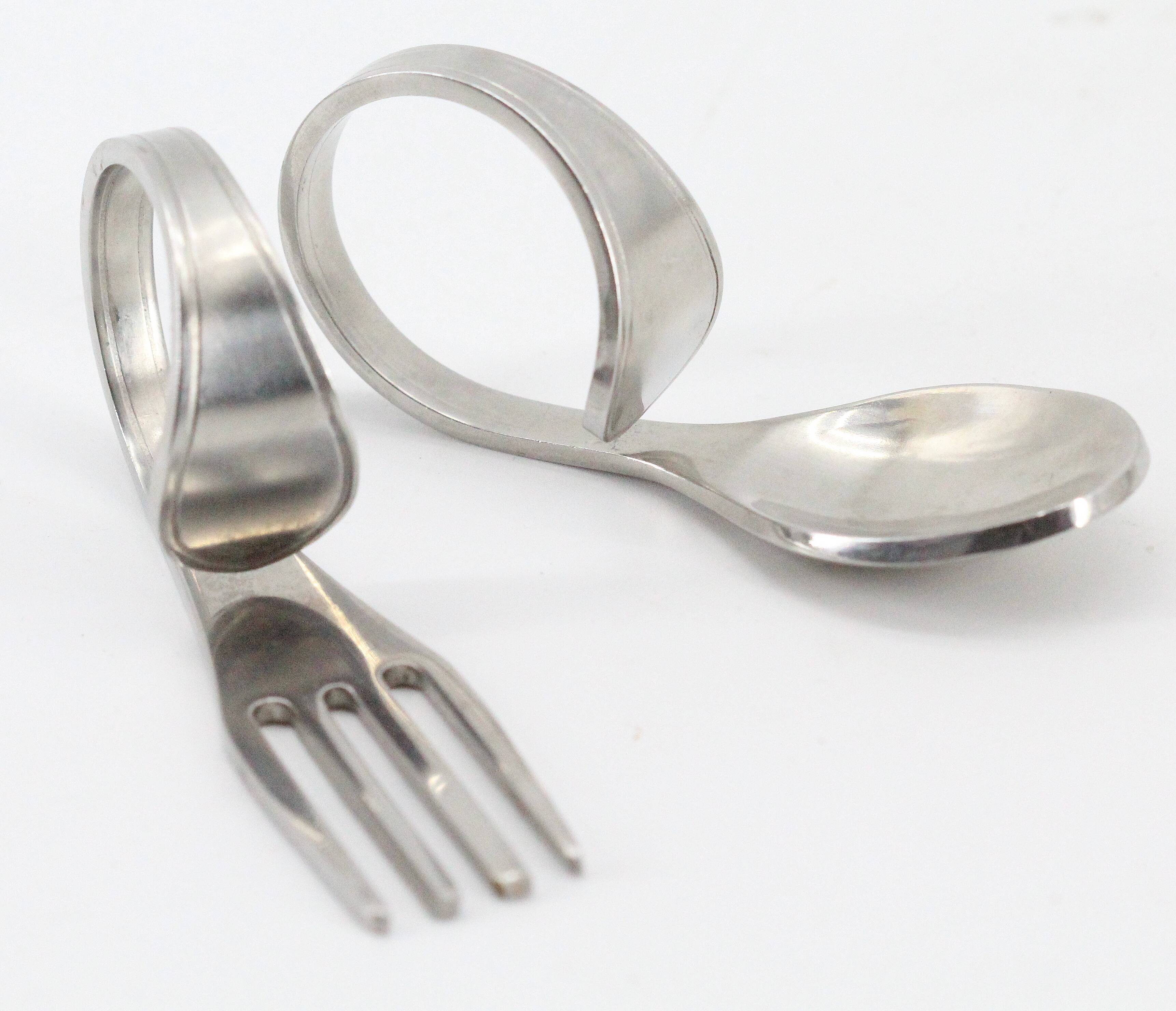 Spoon fork towel round