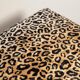 Vintage leopard velvet stool, Edmund Homa, Europe, 1960s
