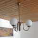 Vintage Pendant Light from 1970's Mid Century Rustic Hanging Lamp Copper