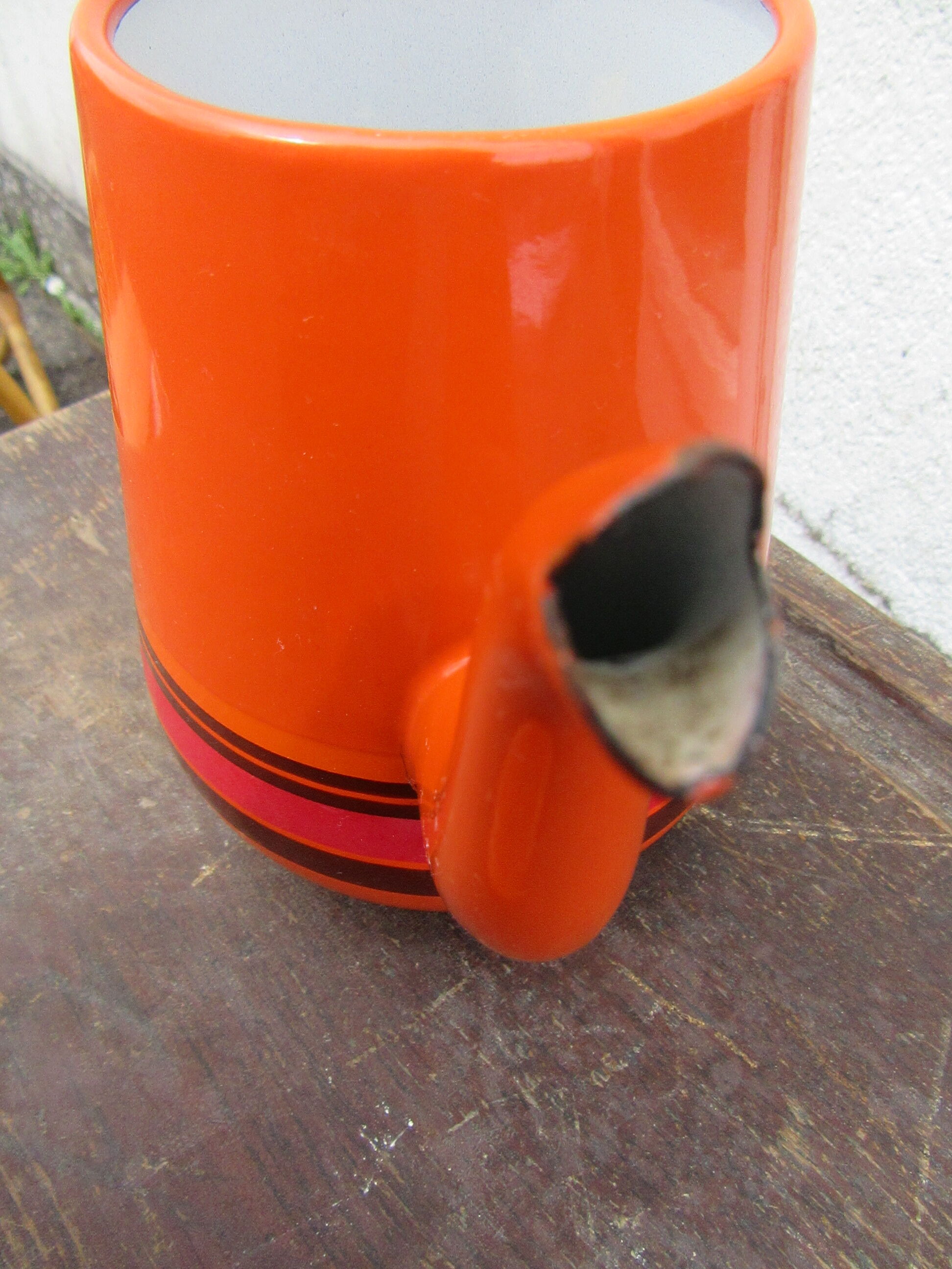Vintage orange coffee maker