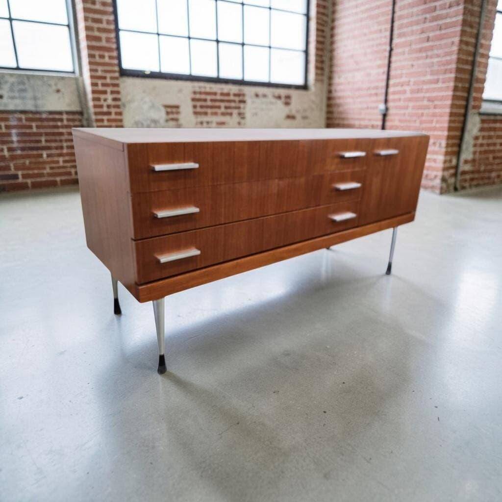 Vintage wooden lowboard / TV unit / low furniture
