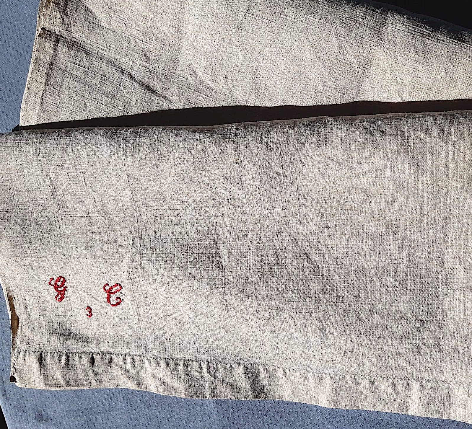 Nappe de campagne en lin bis 2m05 x 1m70