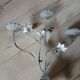 Antique chandelier in cast iron/metal and porcelain