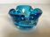 Blue Murano style ashtray dish.