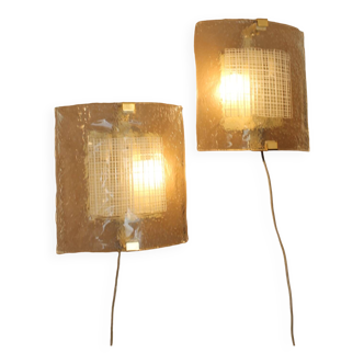 Pair of Murano wall lights