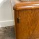 Small wooden piece of furniture with a marble top, 1950s.