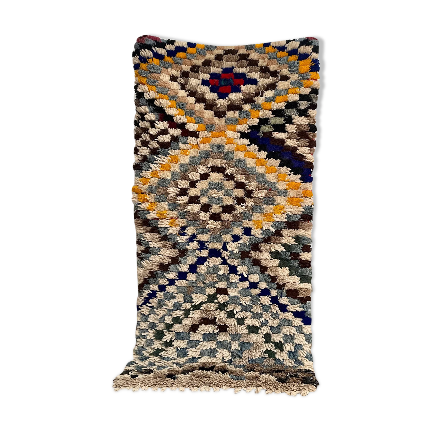 Colorful old Azilal carpet