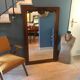 Large mirror carved 137 x 84 cm old door to rack 1920