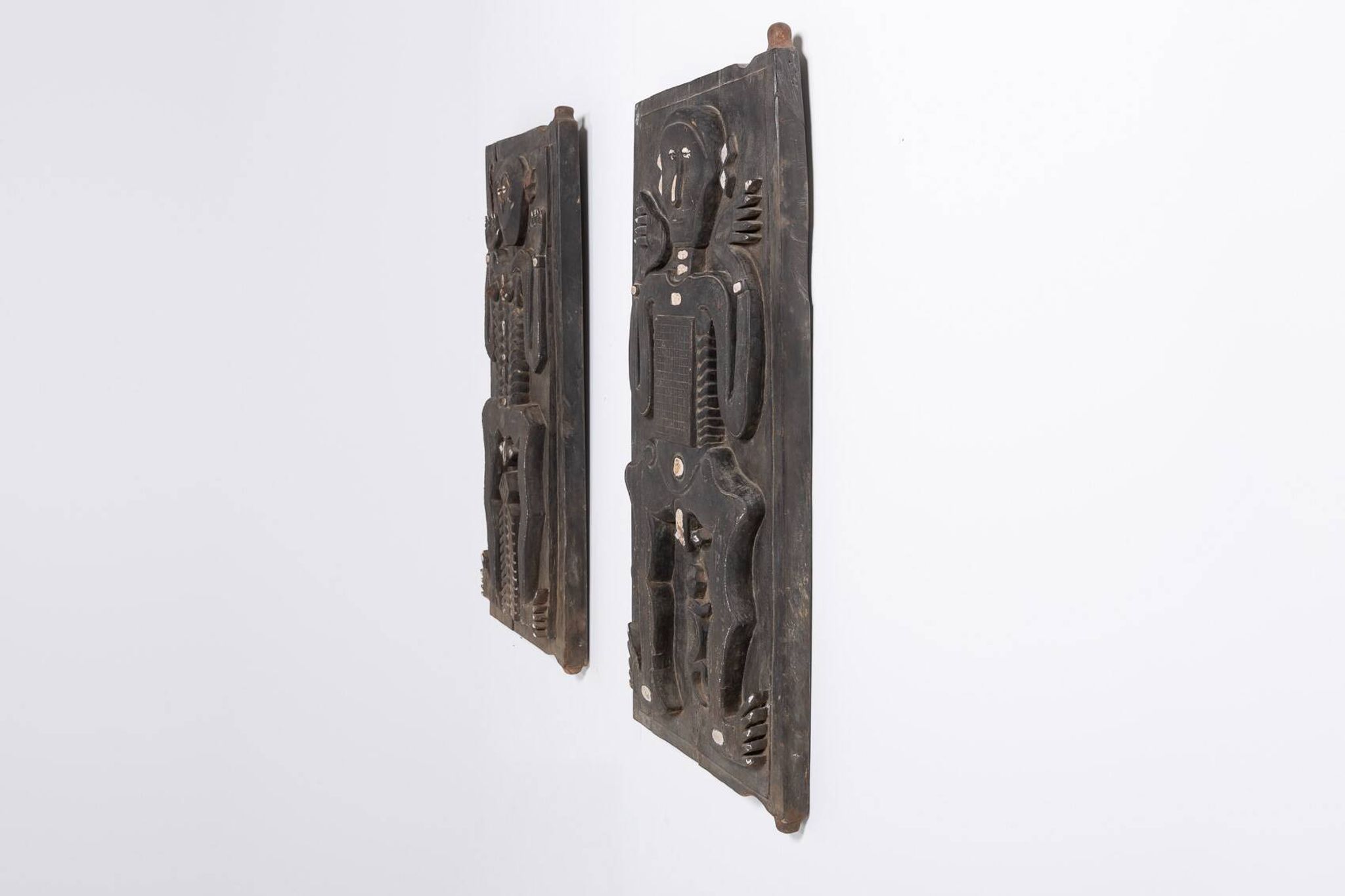 Art africain – Panneaux de bois, milieu du XXe siècle