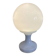Vintage white opaline globe bedside lamp
