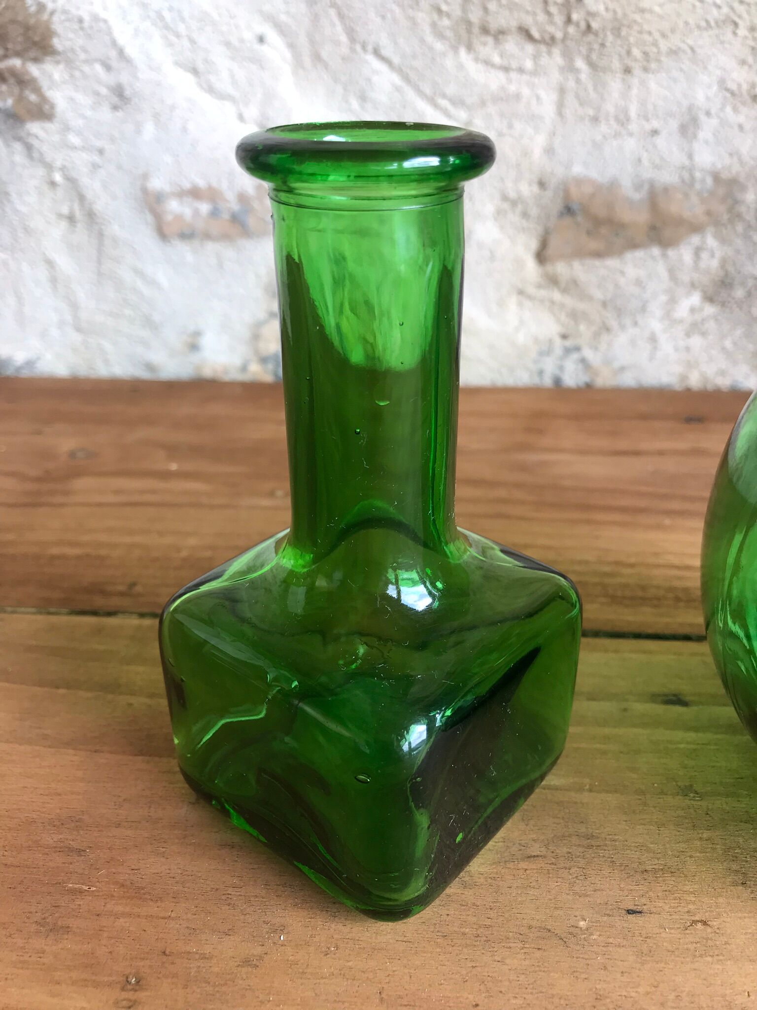 Green Jar Lever and bottle