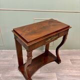 Console in flamed mahogany from empire 19th century