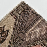 2x3 Brown & Pink Small Size Vintage Rug 52x80Cm