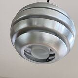 Small aluminum chandelier pendant opaline glass Eglo Leuchten LAMP-7437